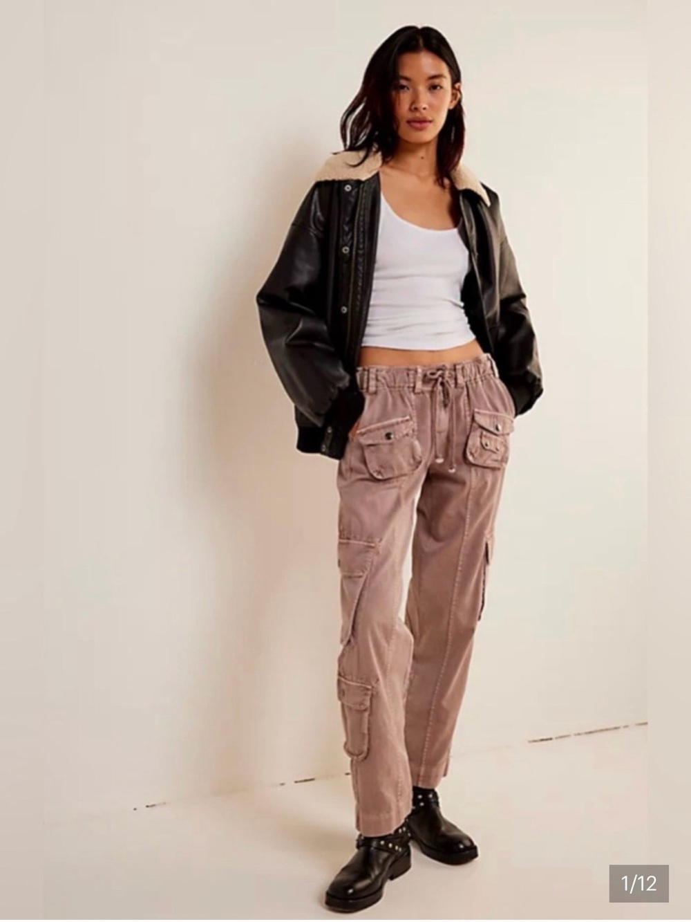 Free People Tahiti Cargo Jeans